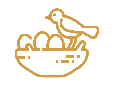 Bird Nest Icon chimney bird nest